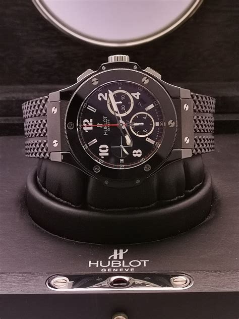 hublot black ceramic bezel|Hublot black magic bracelet.